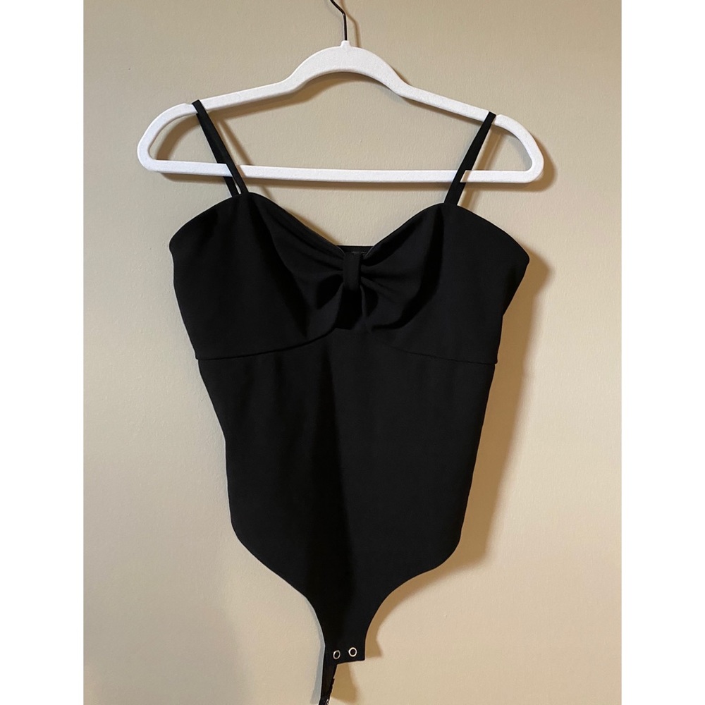 Express Black Going Out Body Suit